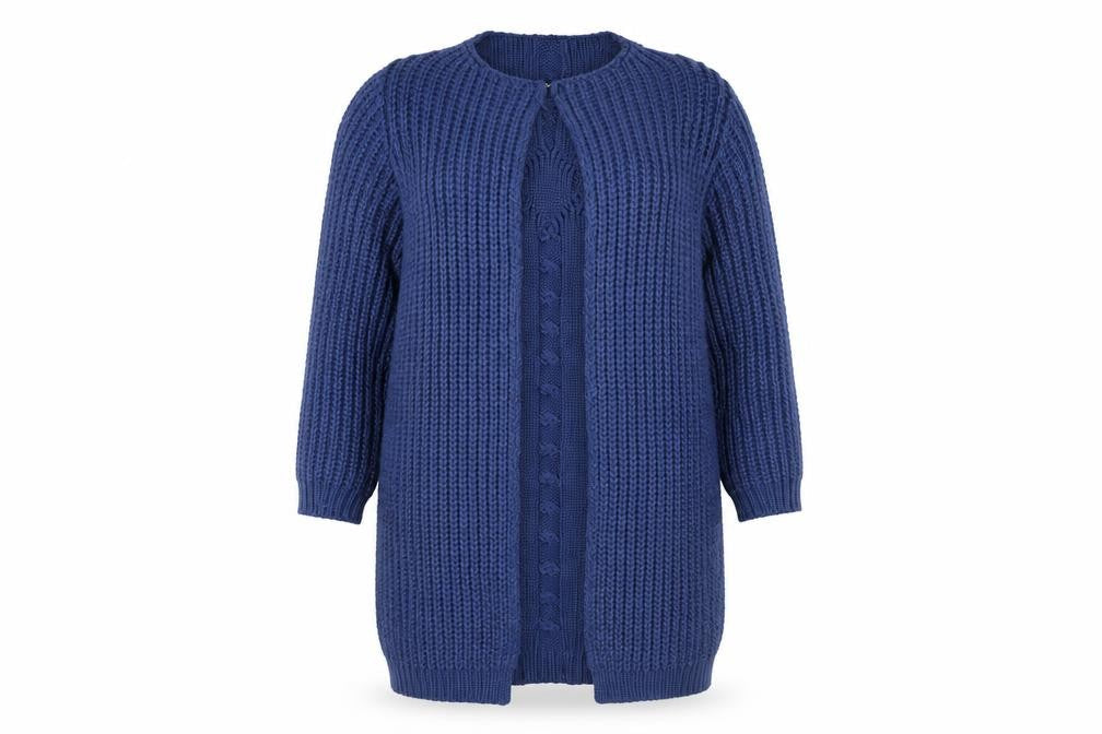 Cotton Traders Women's Blue Cardigan UK 12