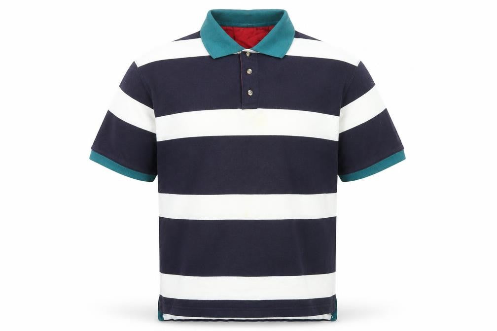 MC Casuals Men's Striped Polo, Medium Multicoloured