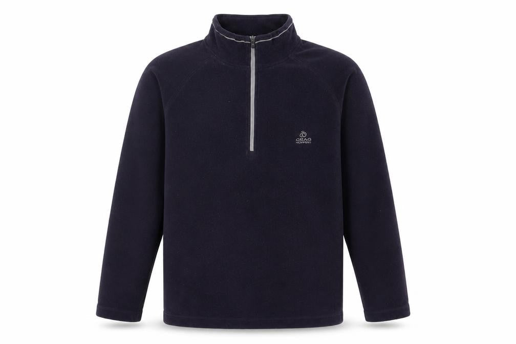 Craghoppers Men's Black Fleece Pullover Sweatshirt, Logo