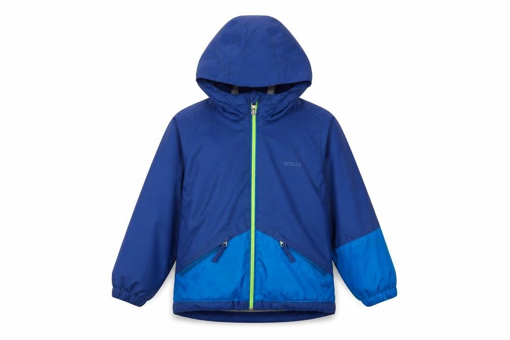 Decathlon Boys Blue Hooded Puffer Jacket 4 Years