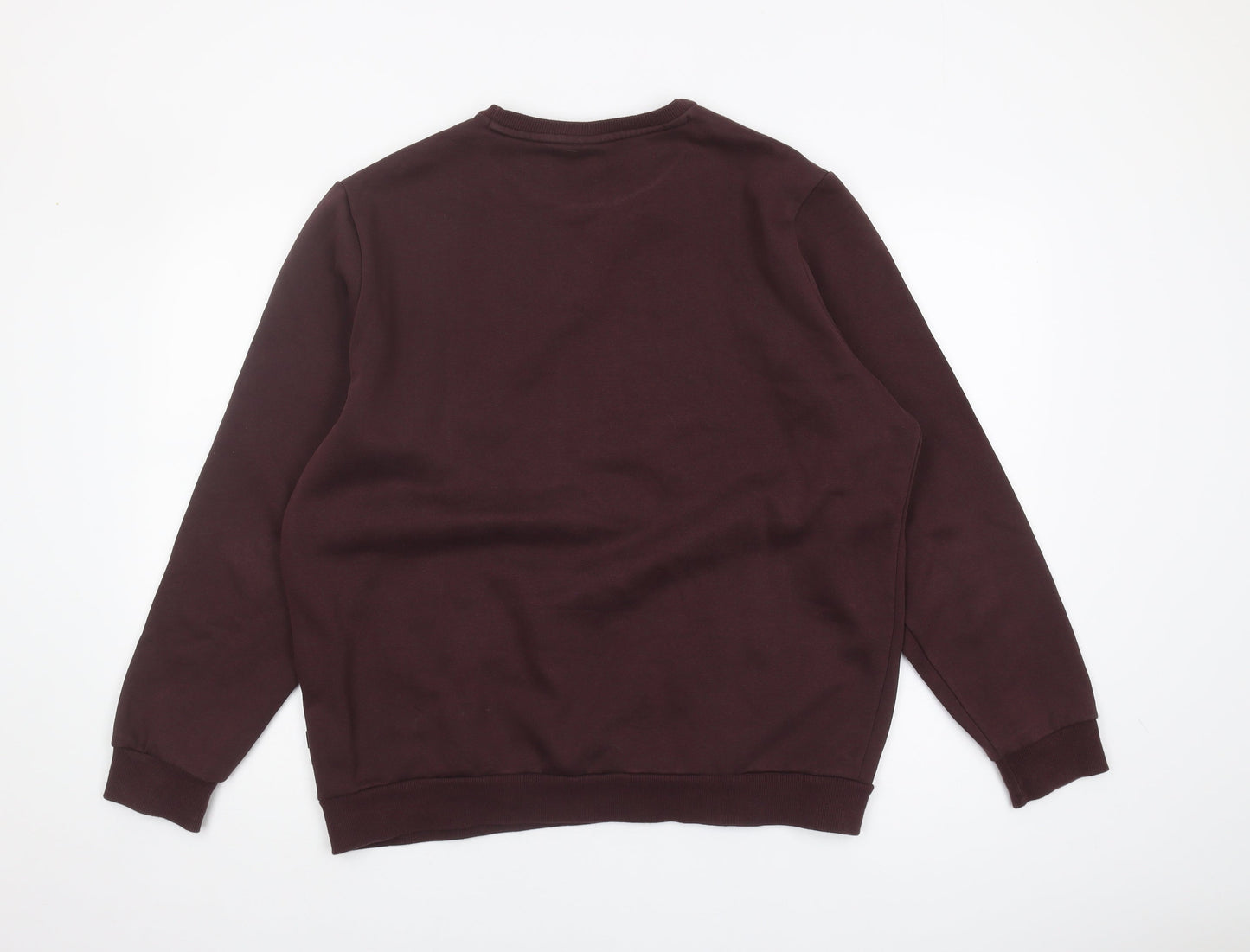 Puma Men's Brown Graphic Pullover Sweatshirt - L