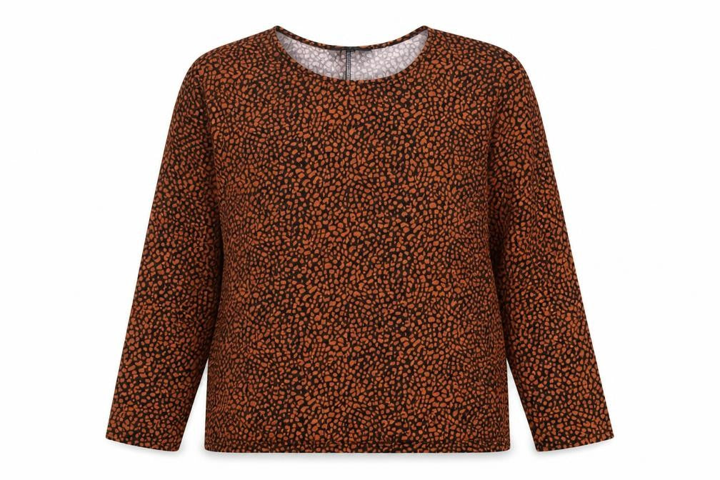 LTS Women's Brown Animal Print Jumper Size 18