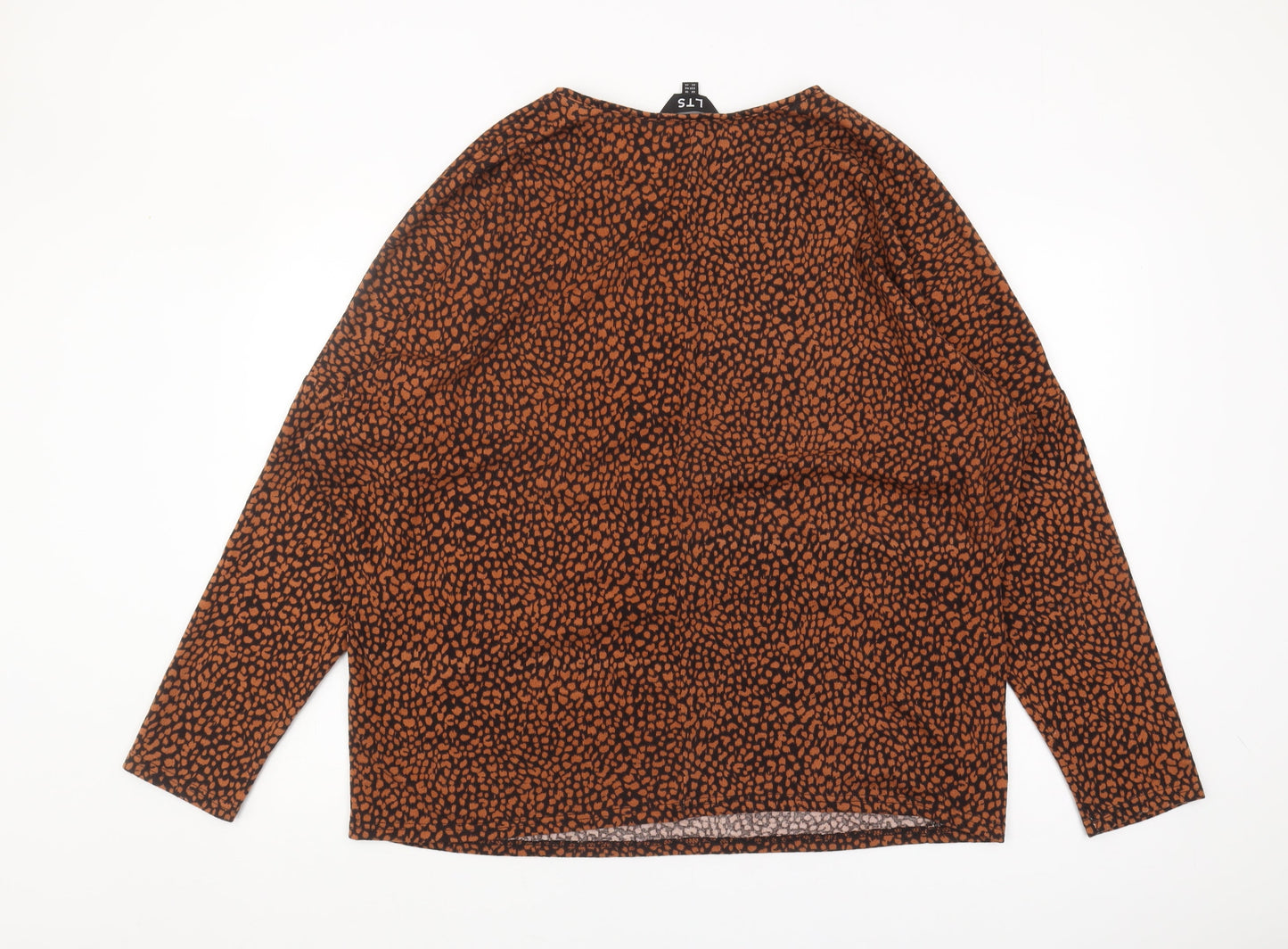 LTS Women's Brown Animal Print Jumper Size 18
