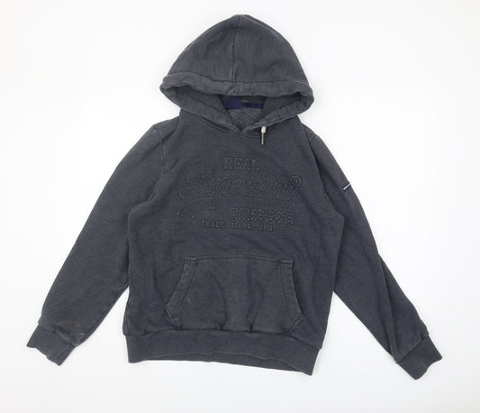 Superdry Women's Grey Pullover Hoodie Size 16