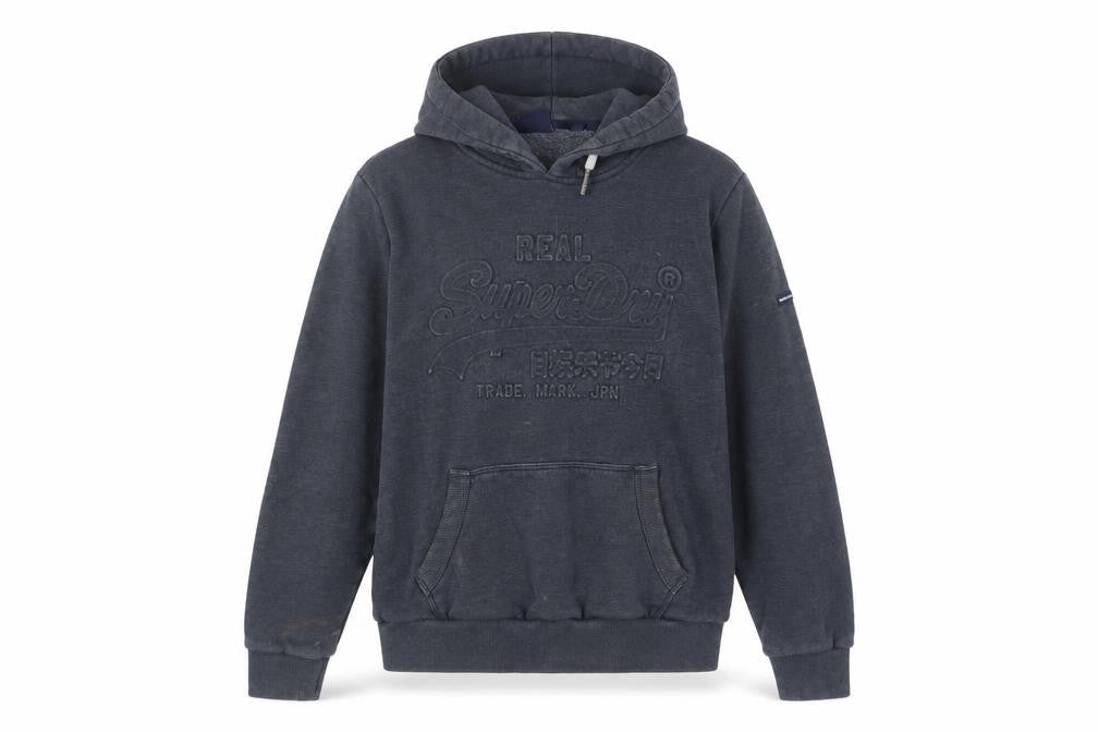 Superdry Women's Grey Pullover Hoodie Size 16