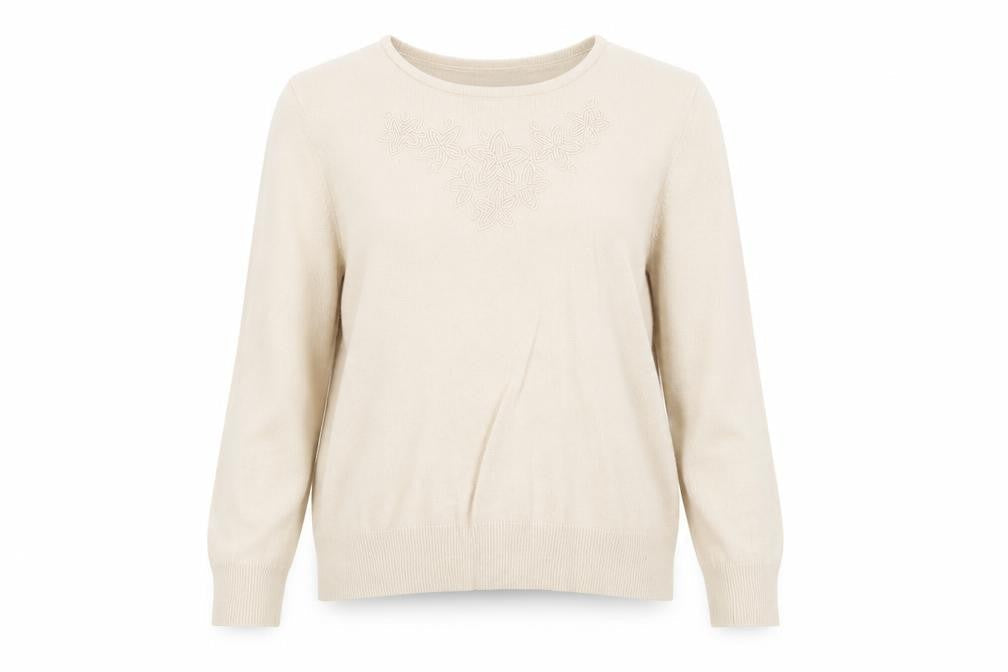 Eastex Women's Beige Pullover Jumper Size 12/14