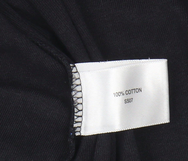 Women's Black XL Round Neck T-Shirt