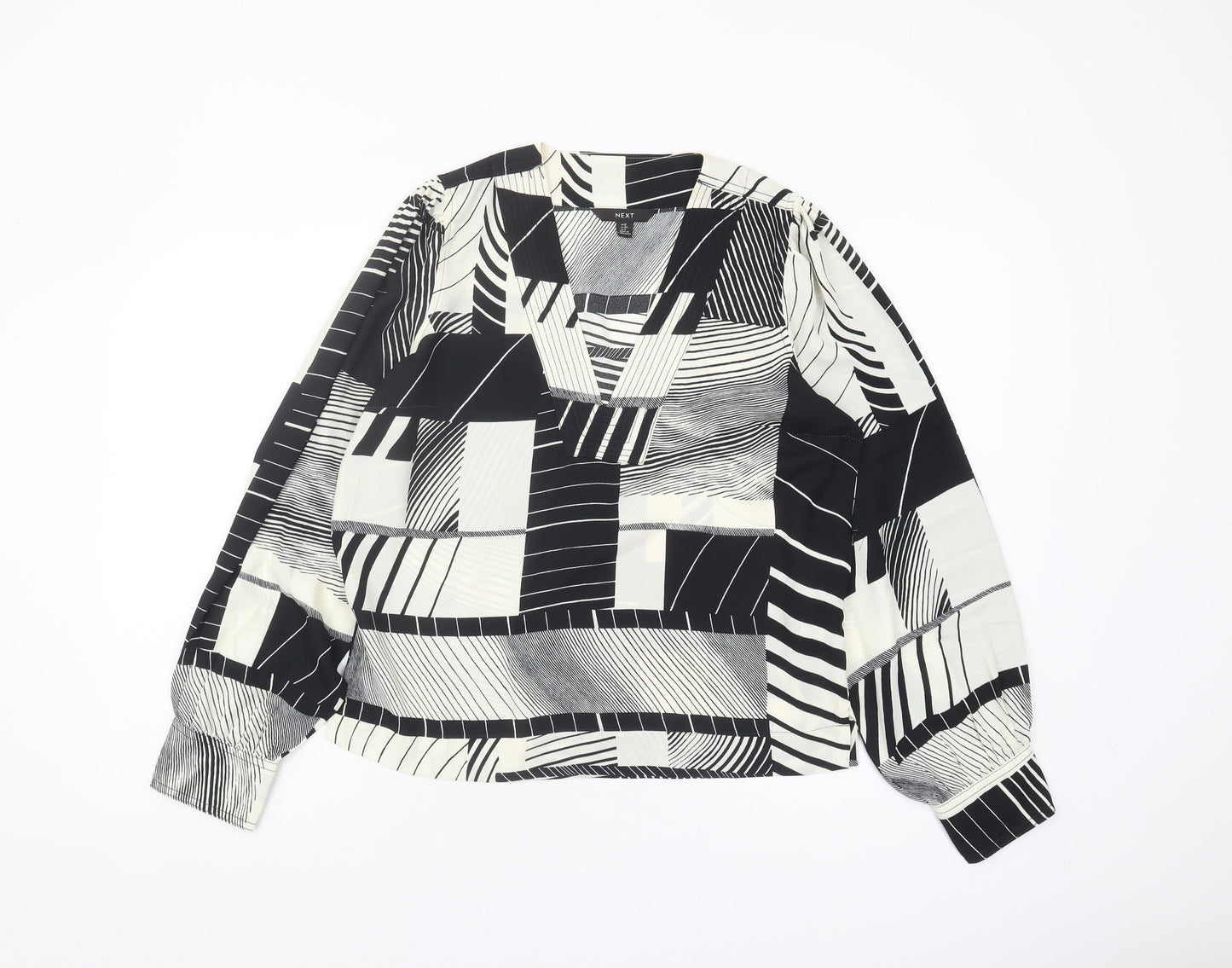 Next Women's Multicoloured Geometric Blouse UK 6