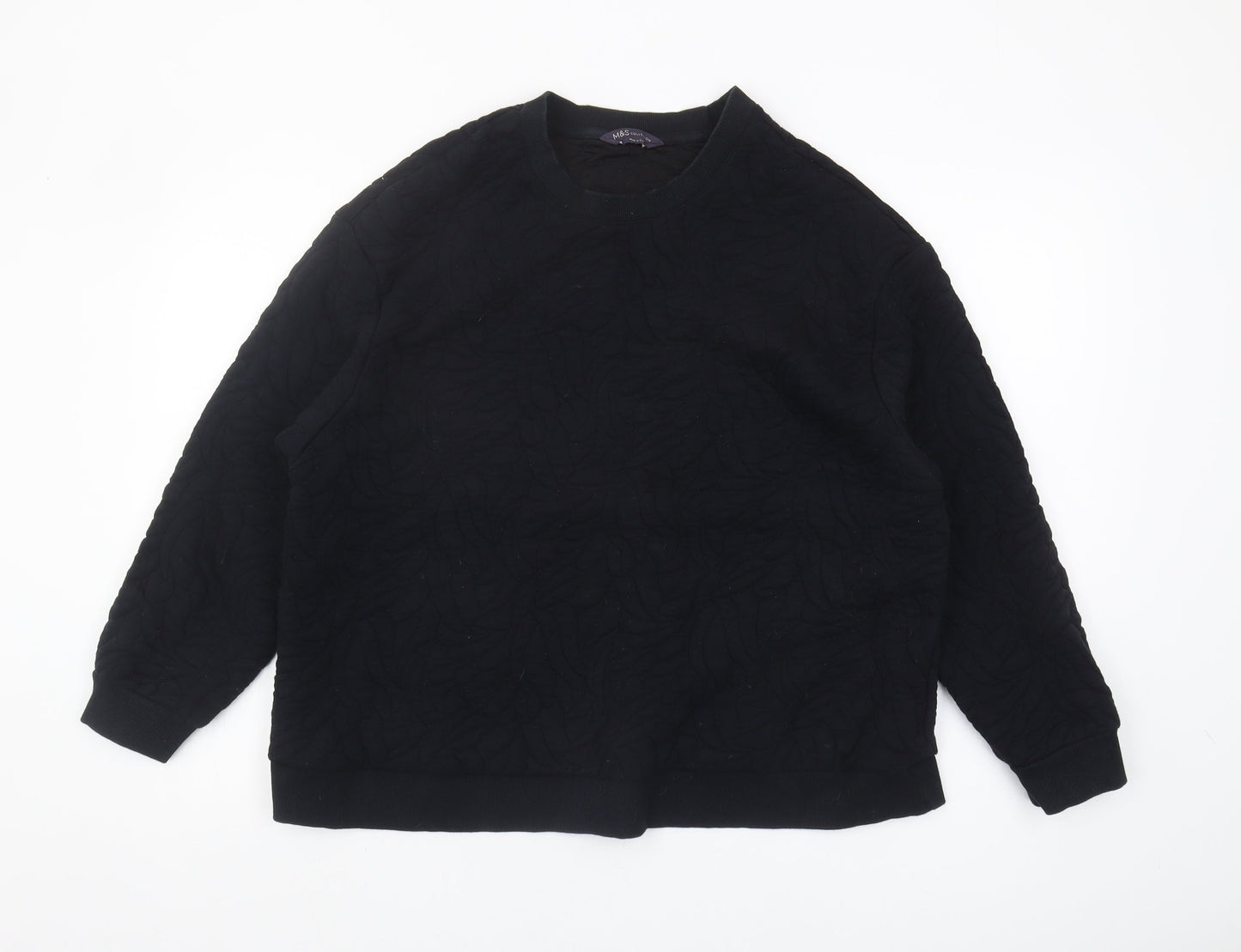 Marks and Spencer Men's Black Sweatshirt