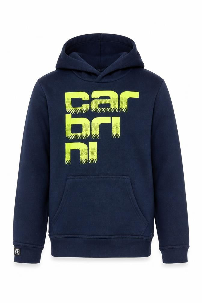 Carbrini Boys Blue Pullover Hoodie 12-13 Years - Graphic Design