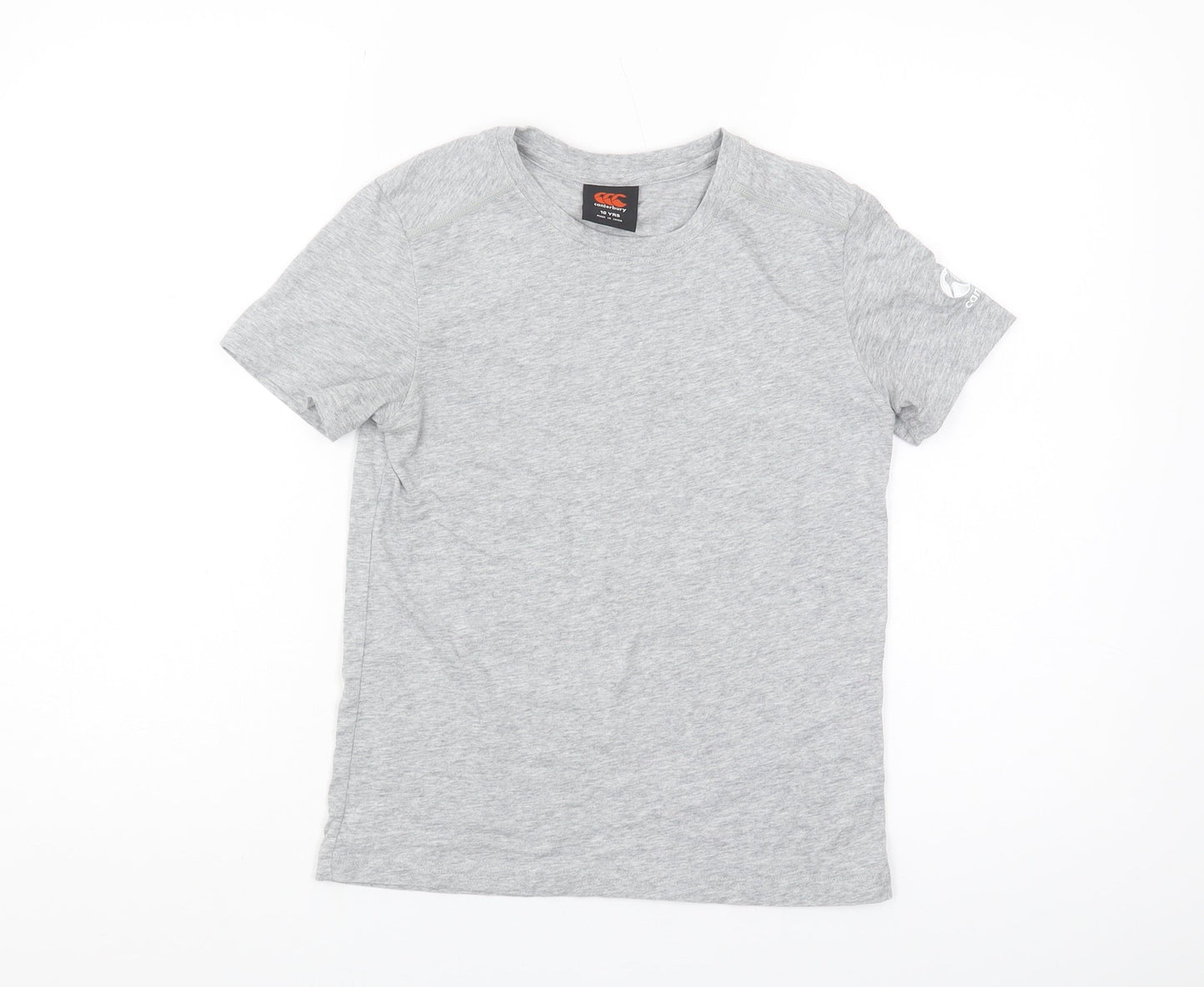 Canterbury Boys Grey T-Shirt Crew Neck Short Sleeve 10 Years