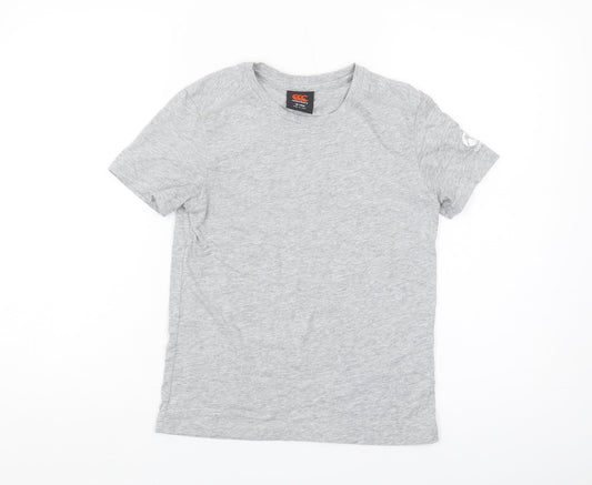 Canterbury Boys Grey T-Shirt Crew Neck Short Sleeve 10 Years