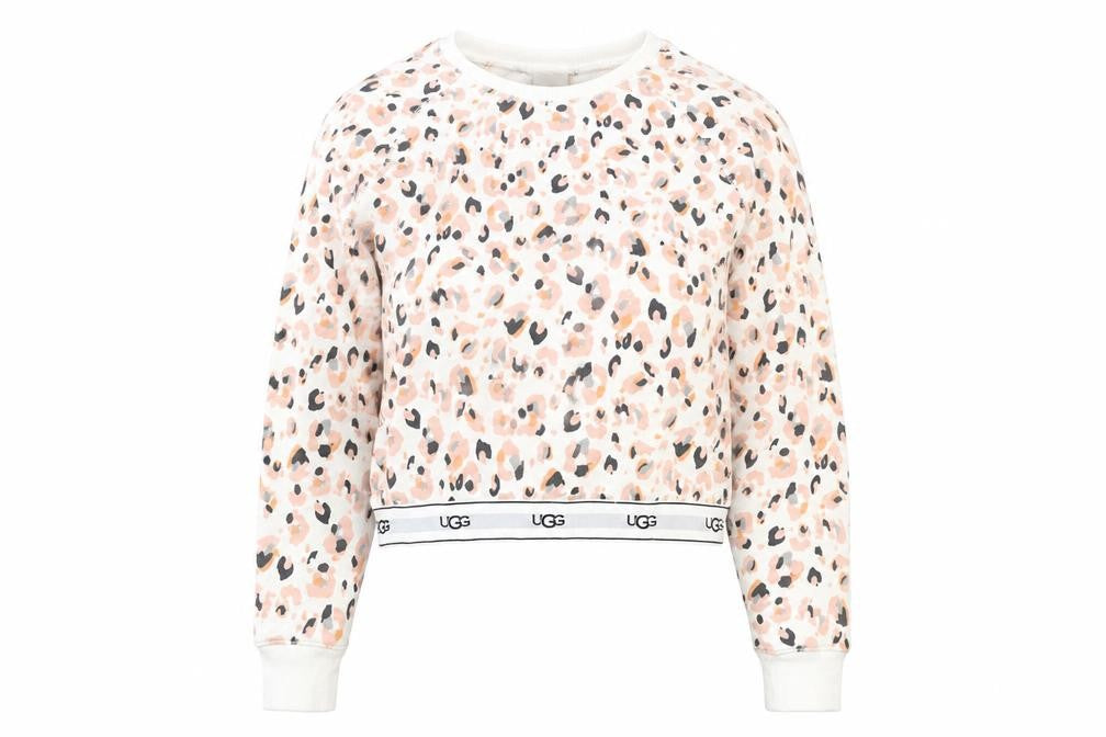 UGG Women's Multicoloured Animal Print Pullover Sweatshirt, S
