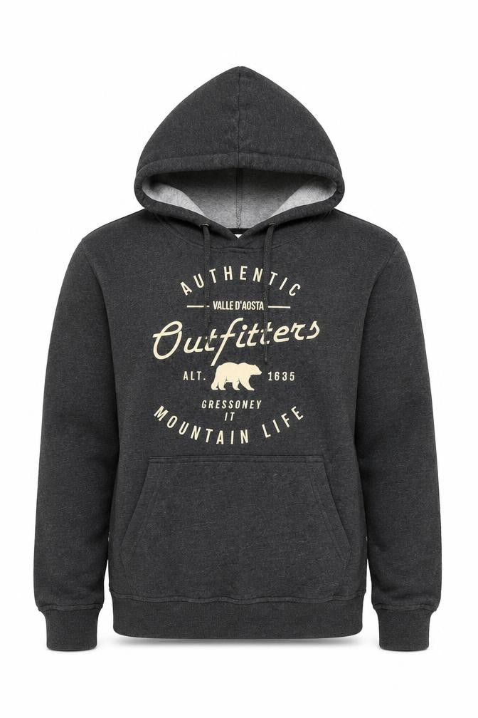 Clique Men's Grey Pullover Hoodie Size S