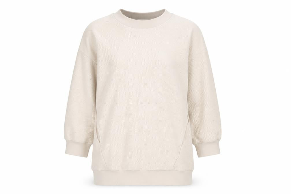 COS Beige Women's 2XS Pullover Sweatshirt