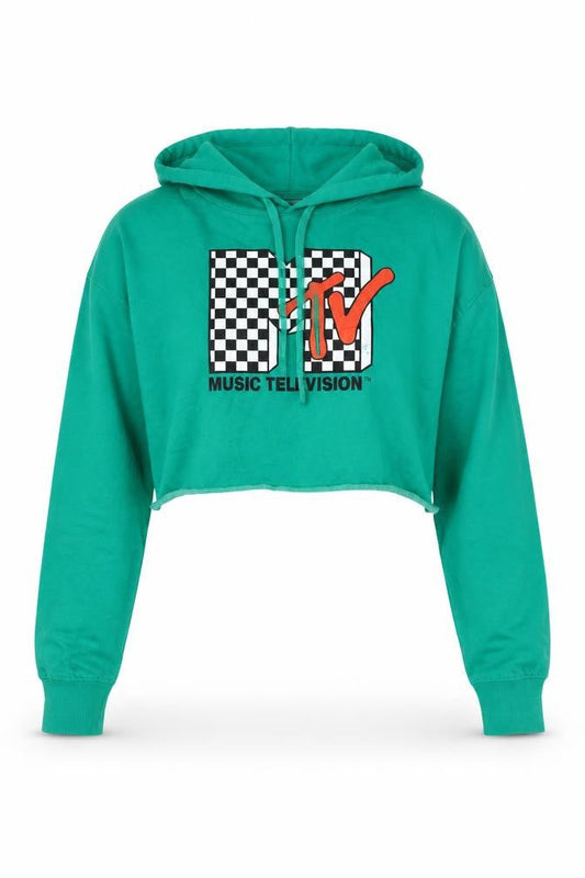 MTV Unisex Green Hoodie M