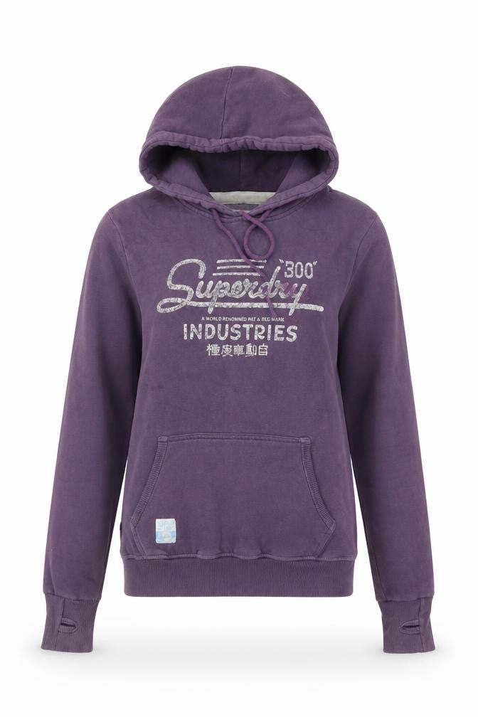 Superdry Women's Purple Hoodie Size S Pullover Casual