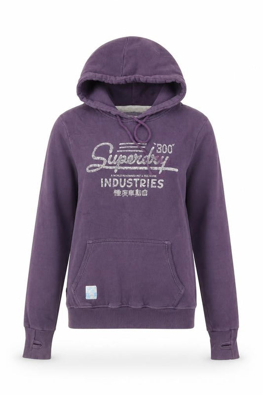 Superdry Women's Purple Hoodie Size S Pullover Casual