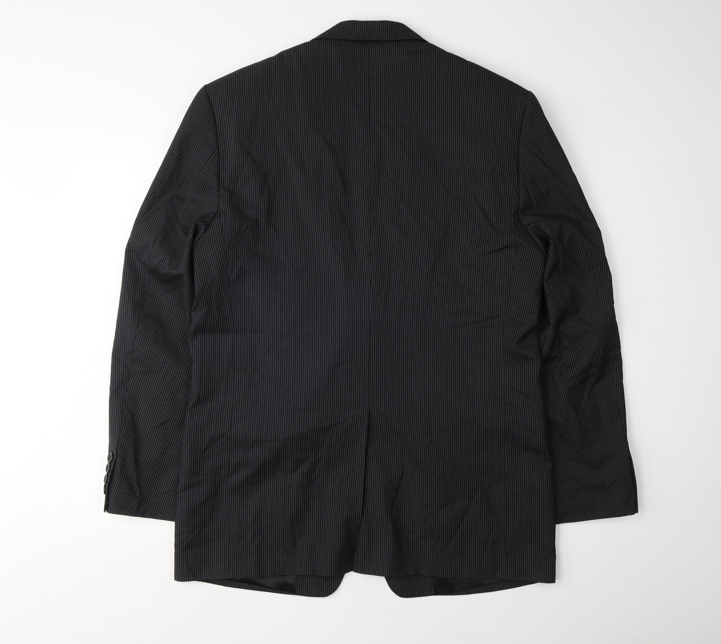 HAMNETT Men's Black Striped Blazer L Formal Jacket