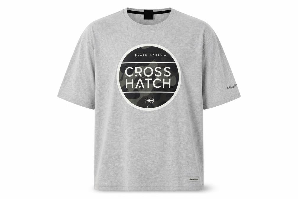 Crosshatch Men's Grey 2XL Camouflage T-Shirt