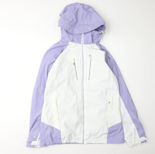 Regatta Women's White Hooded Jacket, Size 12, Casual Style