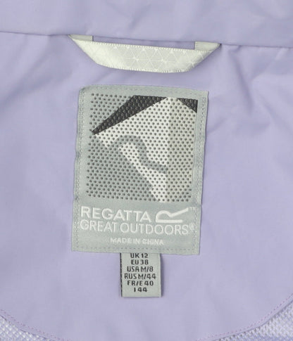 Regatta Women's White Hooded Jacket, Size 12, Casual Style
