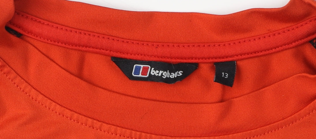 Berghaus Boys Orange Black T-Shirt 13-14 Years - Activewear