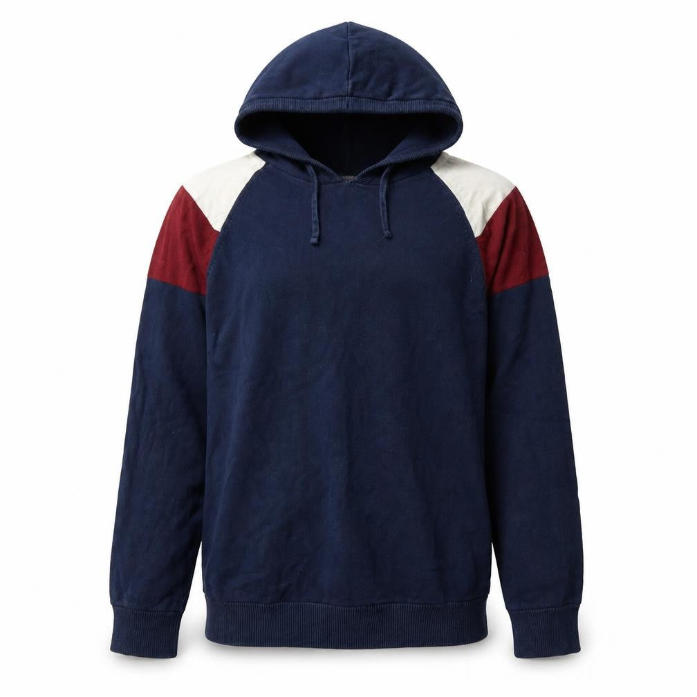 Next Men's Blue Red Ivory Hoodie S Pullover
