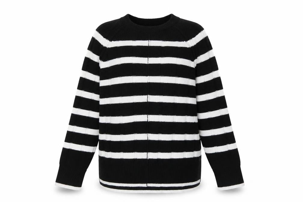 Next Women's Black Striped Pullover Jumper Size 12