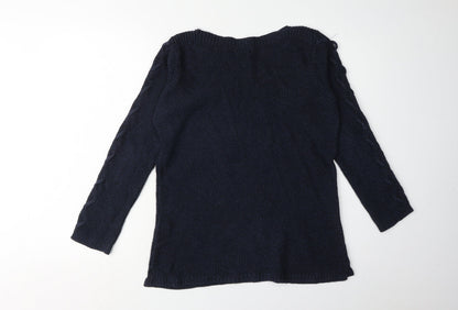 M&Co Women's Blue Jumper Size 10