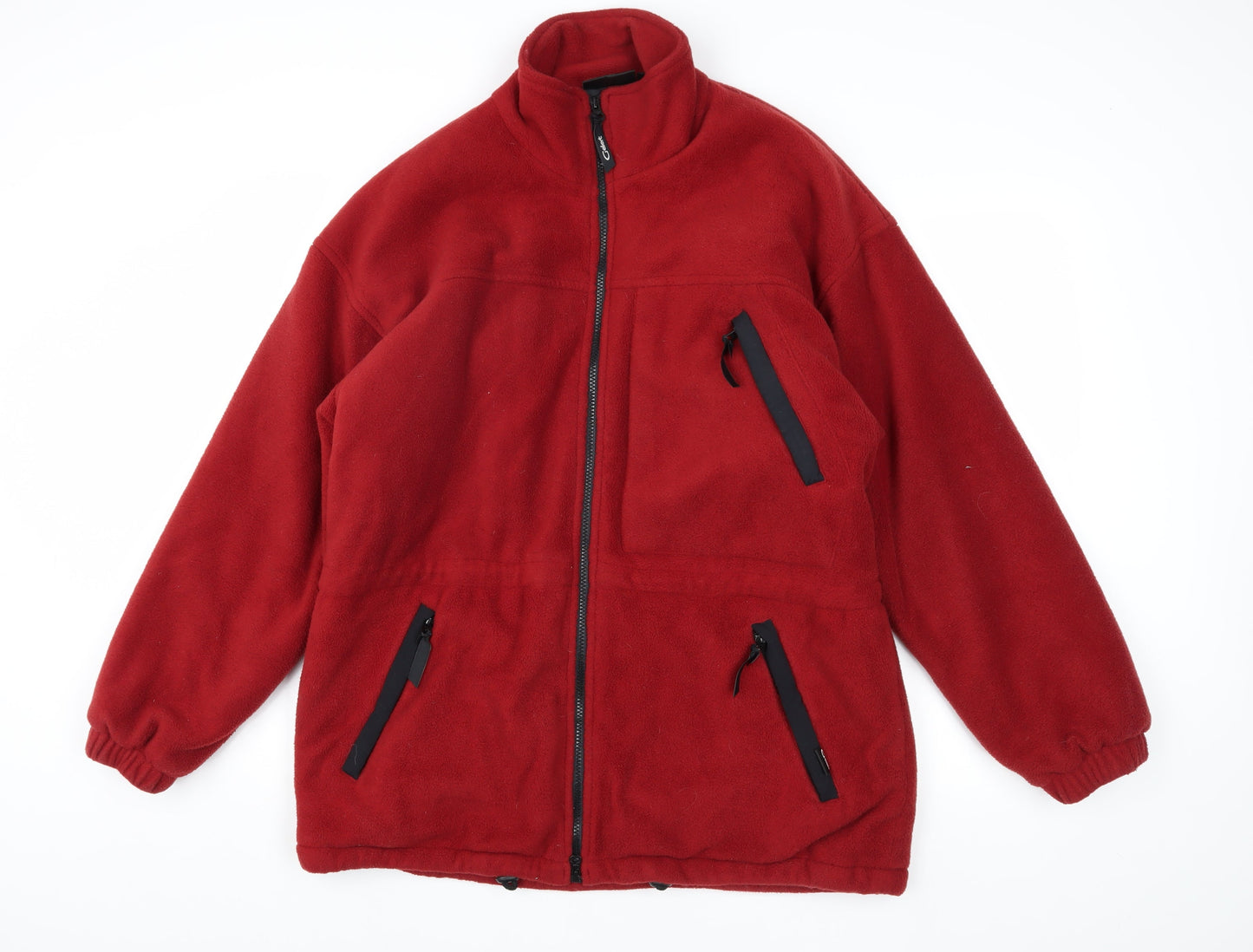 Gebert Men's XL Red Fleece Jacket, Casual Style