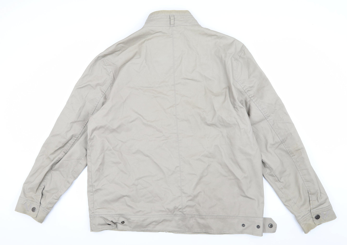 Defecto Men's Beige Basic Jacket 2XL