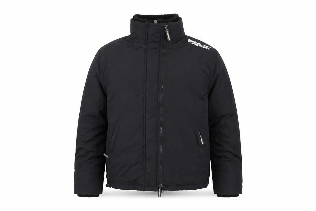 Superdry Boys Black Nylon Jacket L Long Sleeve Zip
