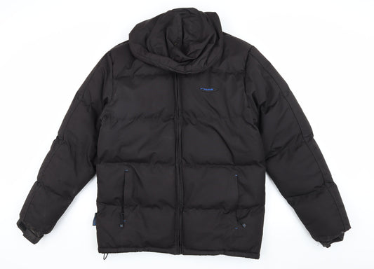 Mountainlife Men's Black Puffer Jacket S Hooded