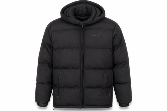 Mountain Life Men's Black Puffer Jacket S Hooded