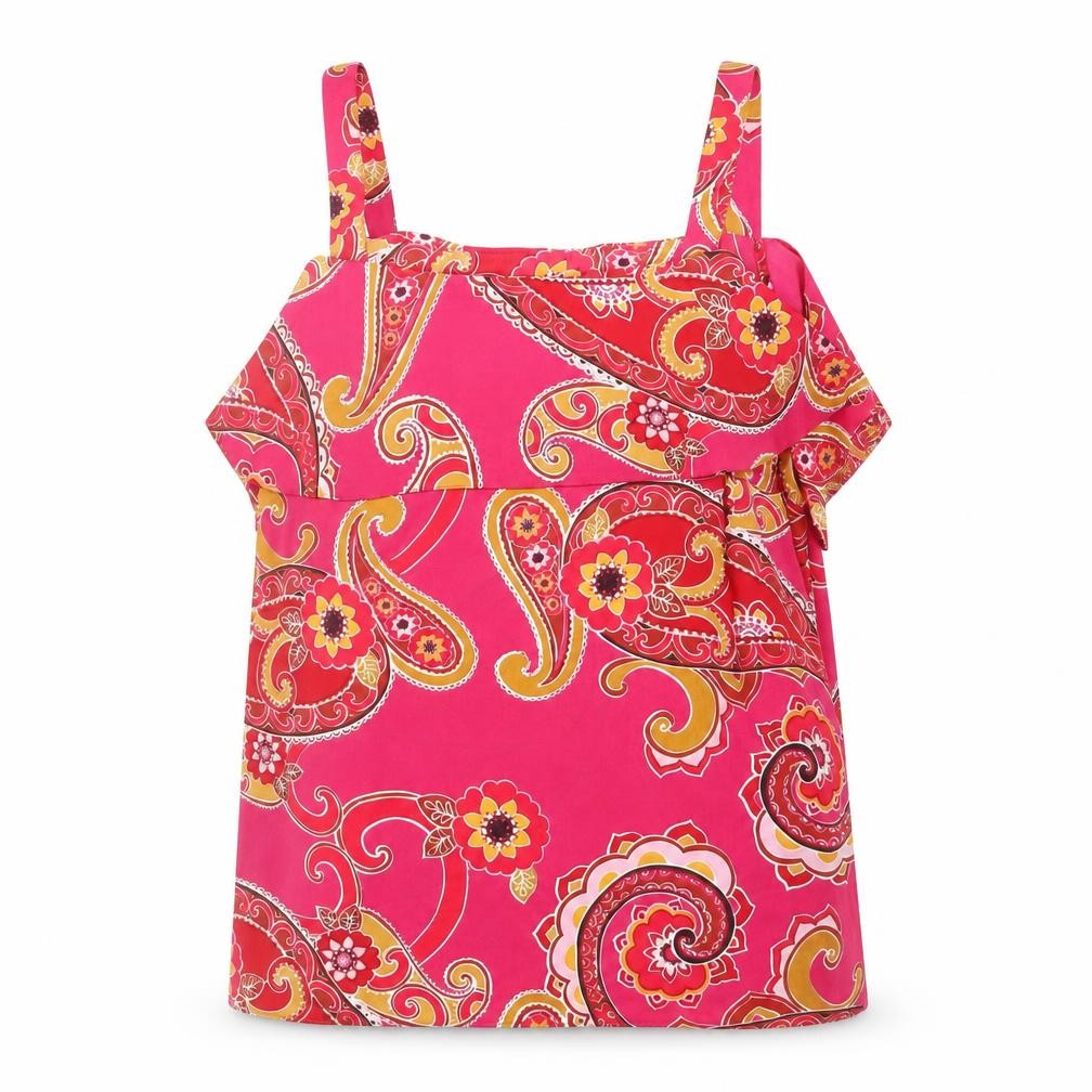 Dorothy Perkins Women's Pink Paisley Tank Top
