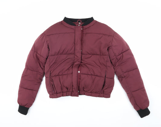 Nine by Savannah Miller Women's Red Puffer Jacket Size 8