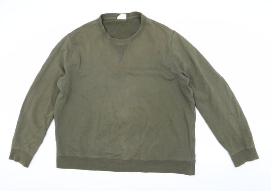 Marks and Spencer Men's Green XL Pullover Sweatshirt