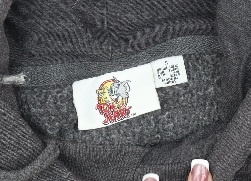Tom & Jerry Grey Pullover Hoodie, Small Size