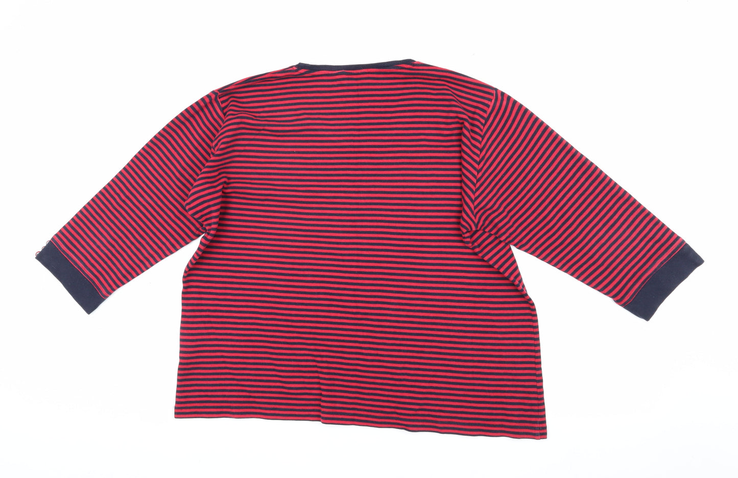 Isle Women's Red & Black Striped T-Shirt XL