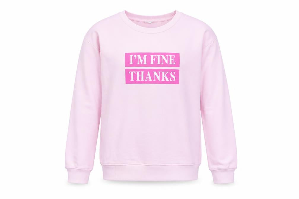 Zara Girls Pink Pullover Sweatshirt 13-14 Years Crew Neck