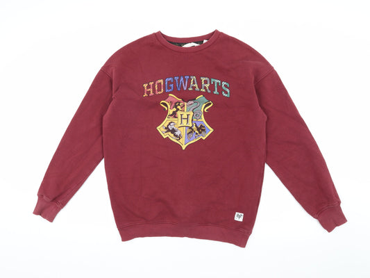 H&M Girls Red Hogwarts Sweatshirt 12-14 Years