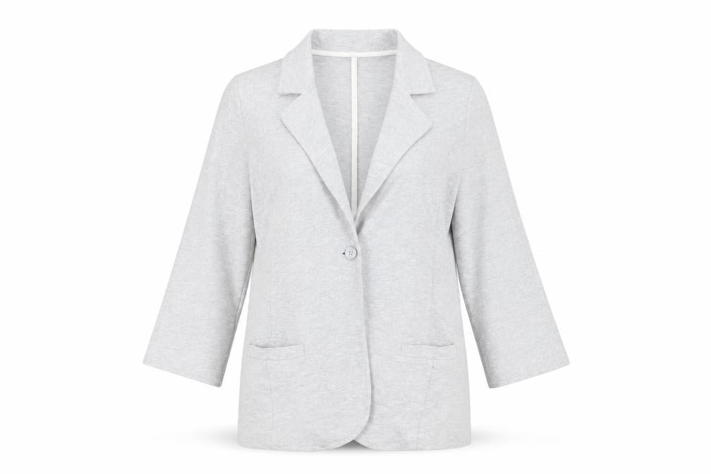 New Look Women's Grey Blazer, UK 10, Regular Fit