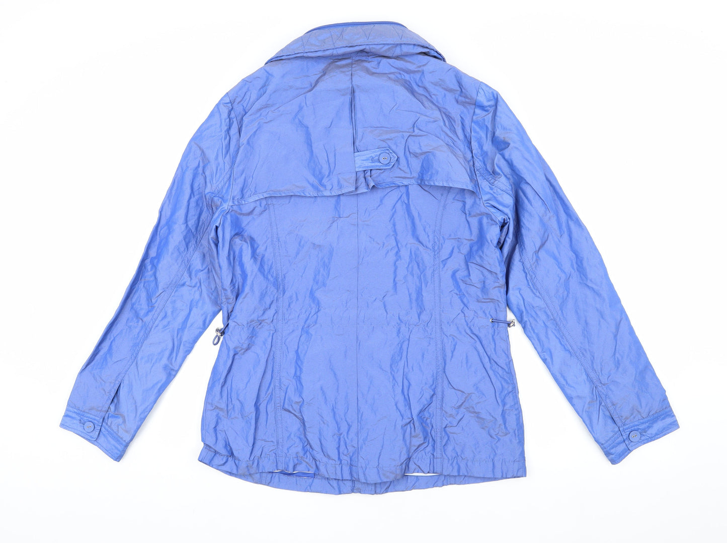 Marks and Spencer Women's Blue Rain Jacket Size 10