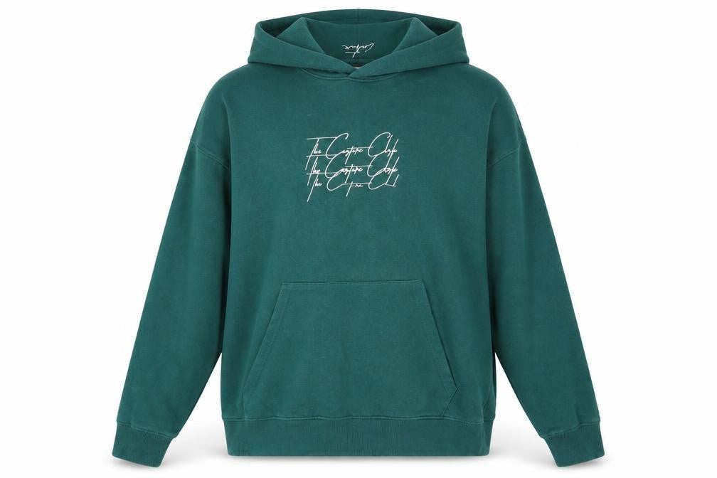 The Couture Club Men's Green Pullover Hoodie M