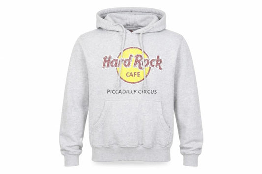 Hard Mens Rock Cafe Grey XS Pullover Hoodie