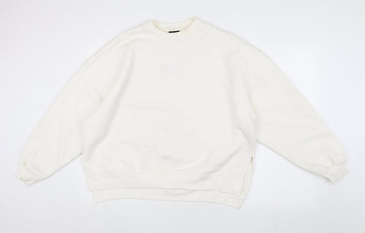HERA Unisex White Pullover Sweatshirt M