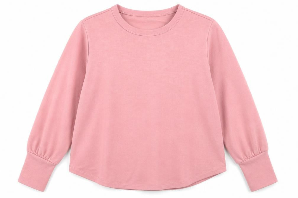 Country Casuals Heart Women's Pink Pullover Sweatshirt, Size L
