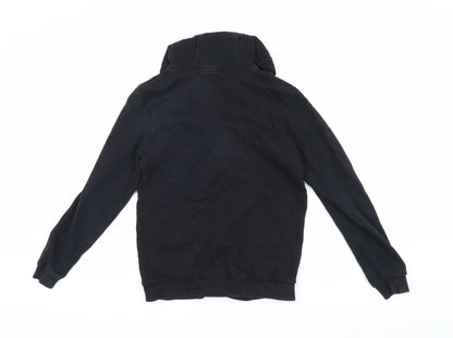 Back view of Xbox boys’ black grey hoodie jacket 13-14 gaming full zip