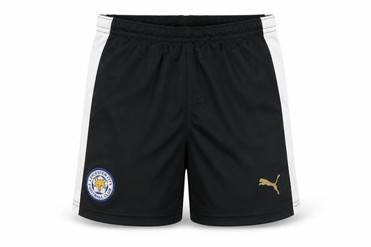 Front view of Puma boys’ black xl athletic football shorts